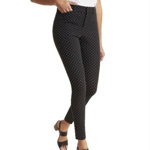 Old Navy Black & White Polka Dot Pixie Pants
